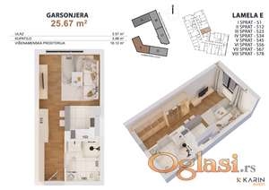 JEDINSTVENA PONUDA GARSONJEJRA NA 4.RATE !!!